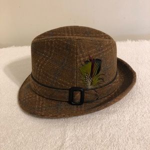 Vintage Mens Berg Fifth Avenue New York Fedora Alpine Hat Size 6 7/8